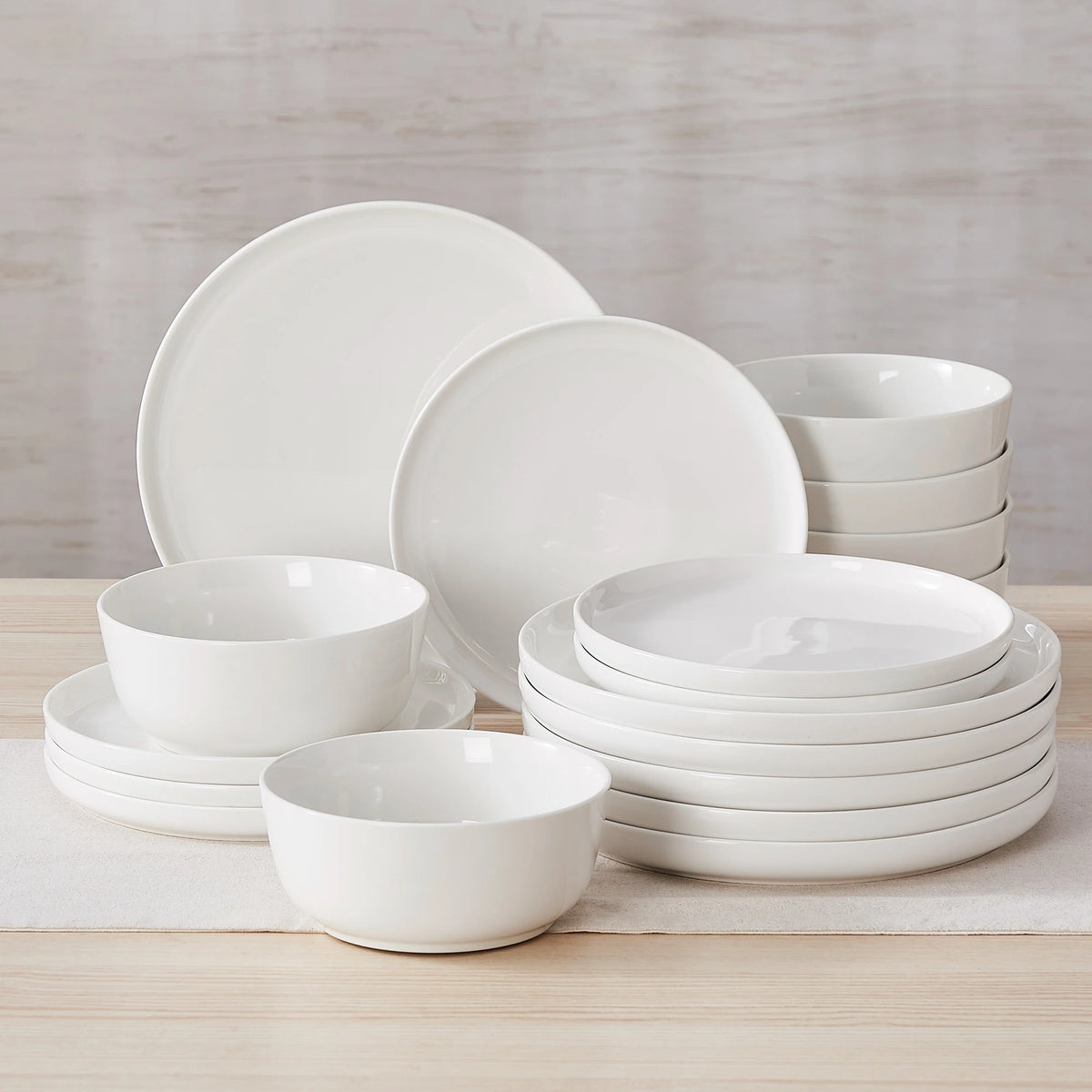 MALACASA Ceramic Dinnerware Set With Plates And Cereal Bowls