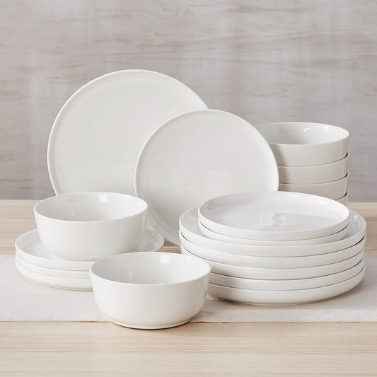 MALACASA Ceramic Dinnerware Set With Plates And Cereal Bowls