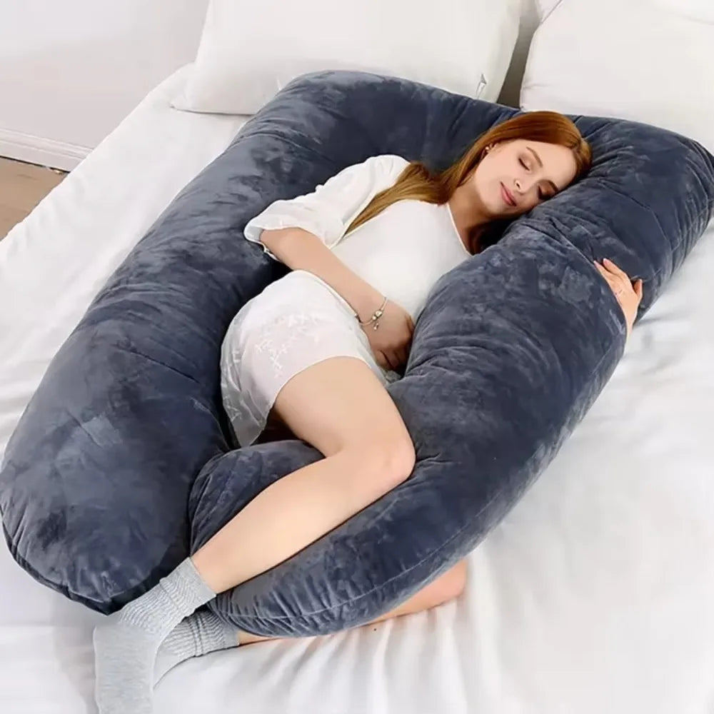 U Shaped Pregnancy Pillow With Full Body And Lumbar Support